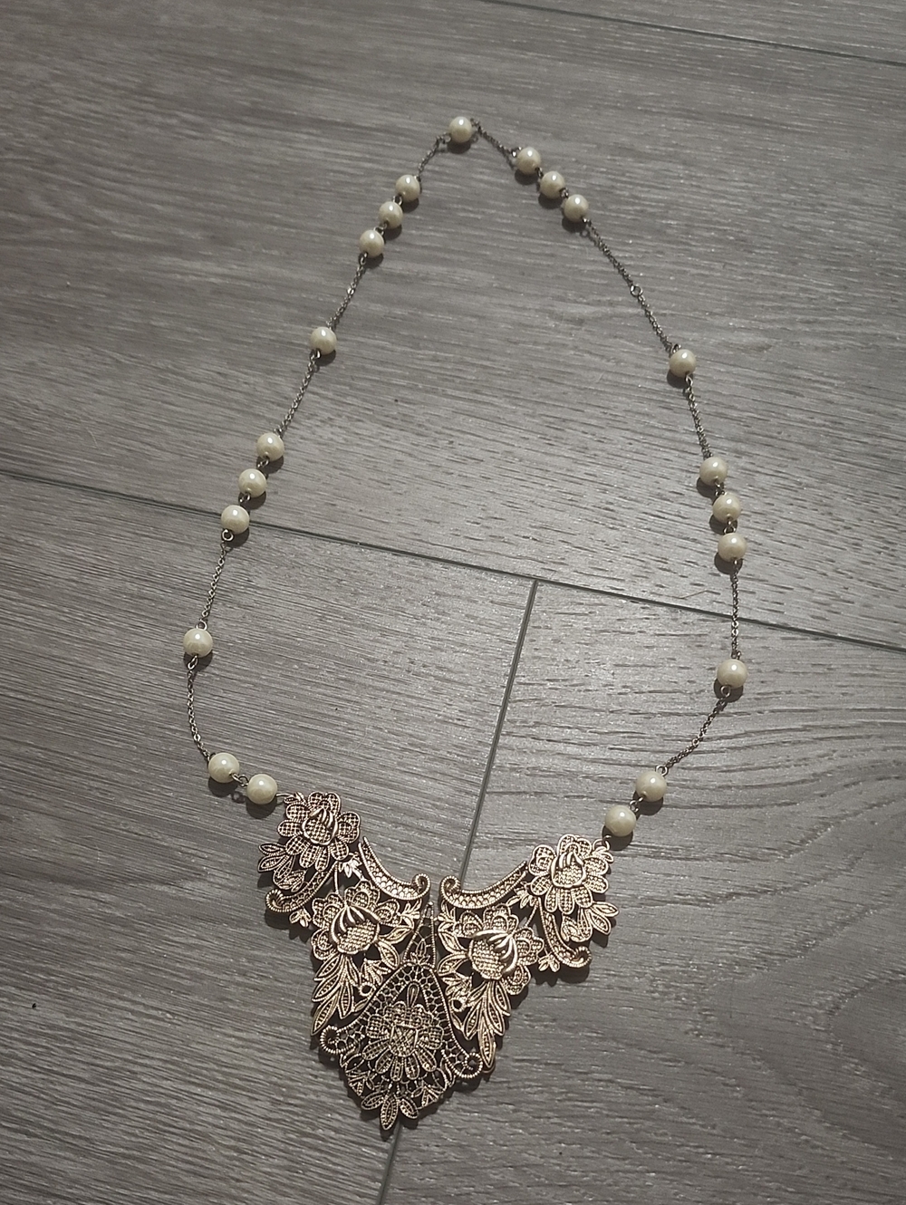 Handcrafted Enchanted Pearl Garden Necklace